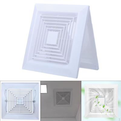 Rejilla de ventilación cuadrada para salida de aire acondicionado y ventilador de extracción para fábricas