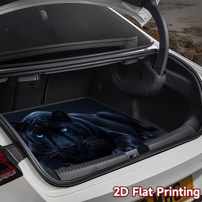 1pc 2D Plane Printing Trunk Mat for Festive Parties, Protective Pad Shadowpanther, Compatible with Various Car Trunk Liners