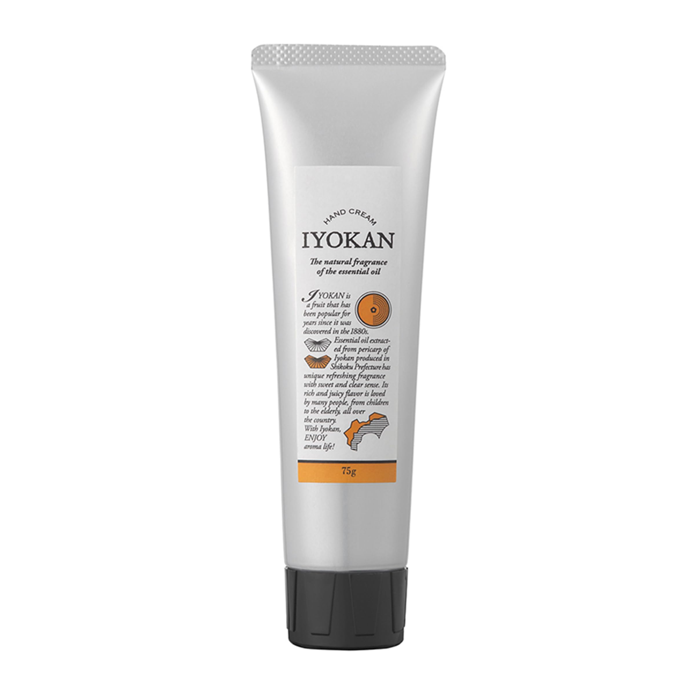 

Daily Aroma Iyokan Hand Cream from Ehime and Kagawa Made in Hand A great gift (75g) Prefectures, Japan. Moisturizing, Citrus-Flavored Care. idea.