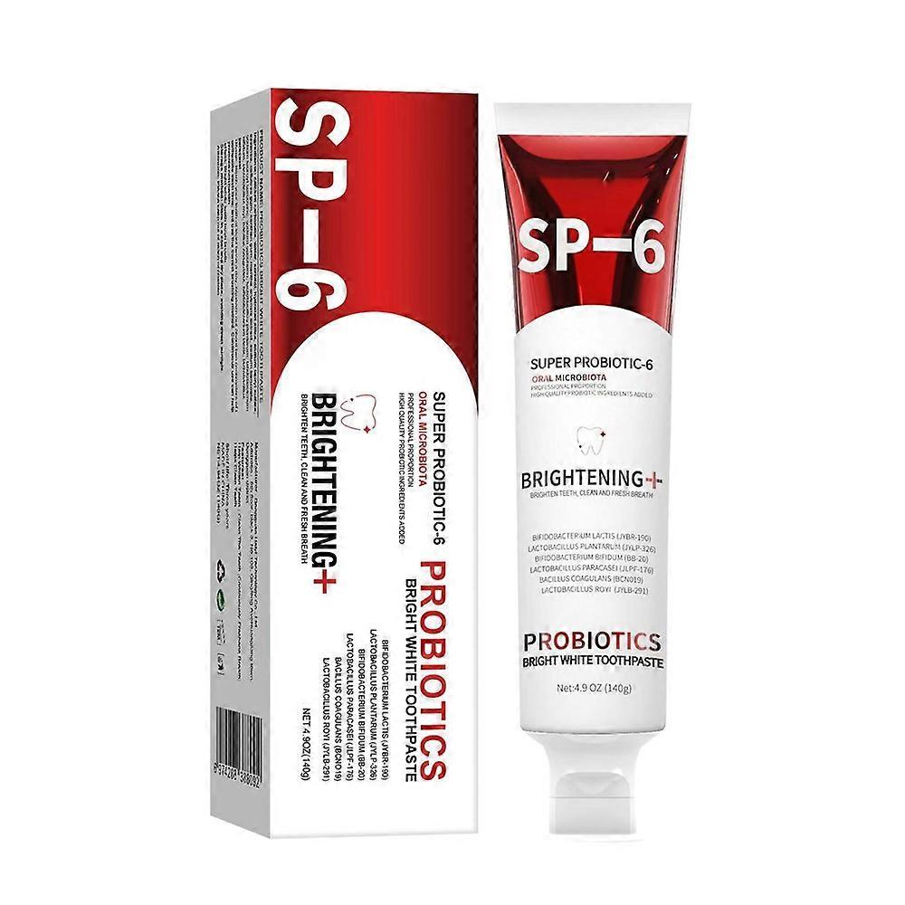 1/2/3PCS SP-6 Probiotics WhiteningToothpasteBrightening &Stain Removing Toothpaste 140g