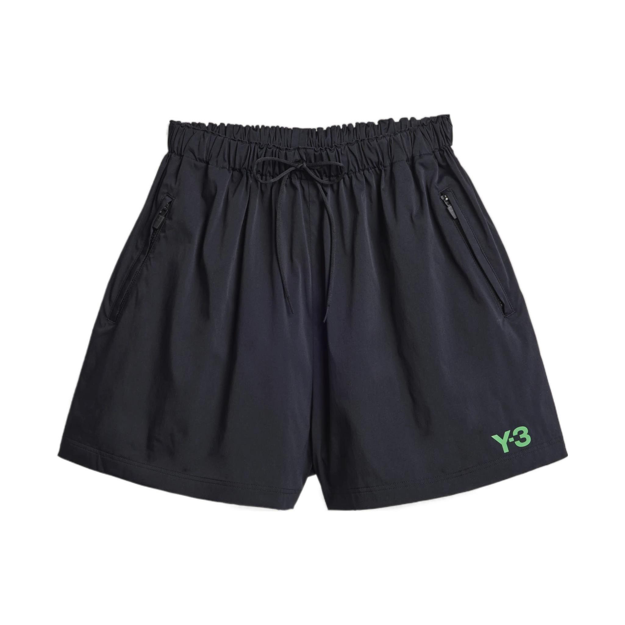 Y-3 SS22 Logo Print Solid Color Shorts Women Shorts Black HG8543 S