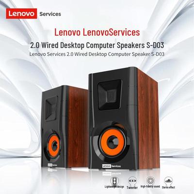 Lenovo S-D03 mediniai staliniai laidiniai garsiakalbiai CN kištukas (adapteris įtrauktas)