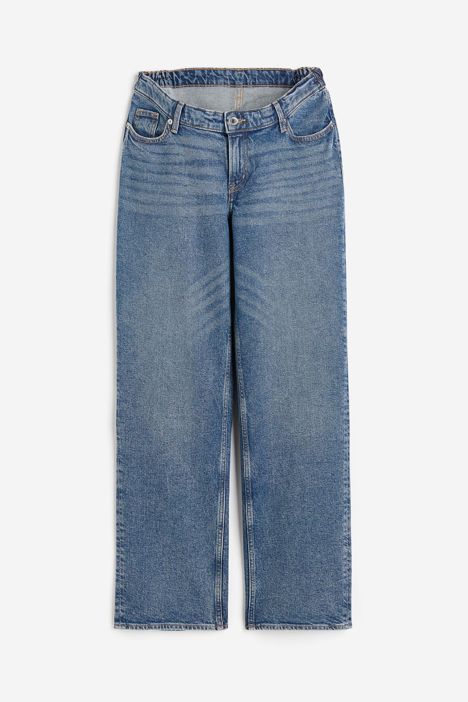 

MAMA до и после широких низких джинсов