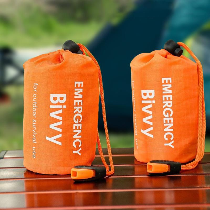Outdoor Pe Aluminum Foil Emergency Sleeping Bag Simple Cold Proof Disaster Relief Emergency Warm Bag Raincoat Tent Storage