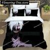 Set Biancheria da Letto in Poliestere con Stampa Digitale Anime di Moda Giapponese per Ragazzi e Ragazze, Set Biancheria da Letto per Giovani, Regalo per Coppie