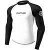 Mens Quick-Dry UV Protection Long Sleeve Rash Guard Set With Matching Pants Surfing Diving Snorkeling
