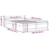 VidaXL Bed Frames Solid Wood 135x190 Cm Double 815019