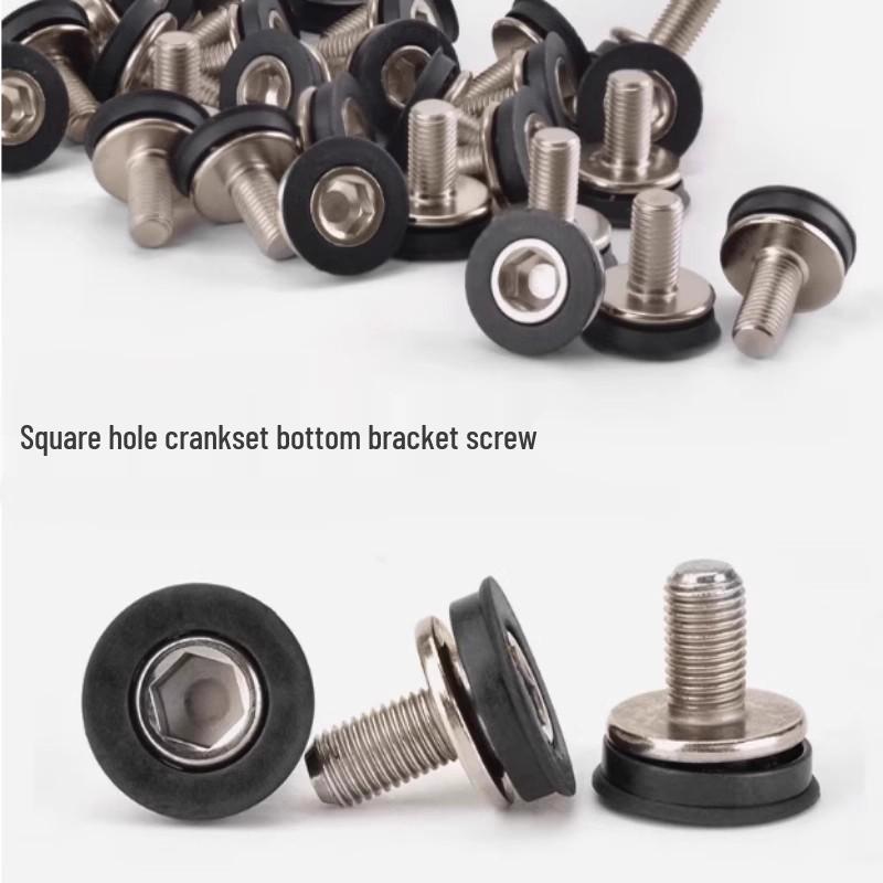Bicycle Crankset & Bottom Bracket Screw for Square Hole
