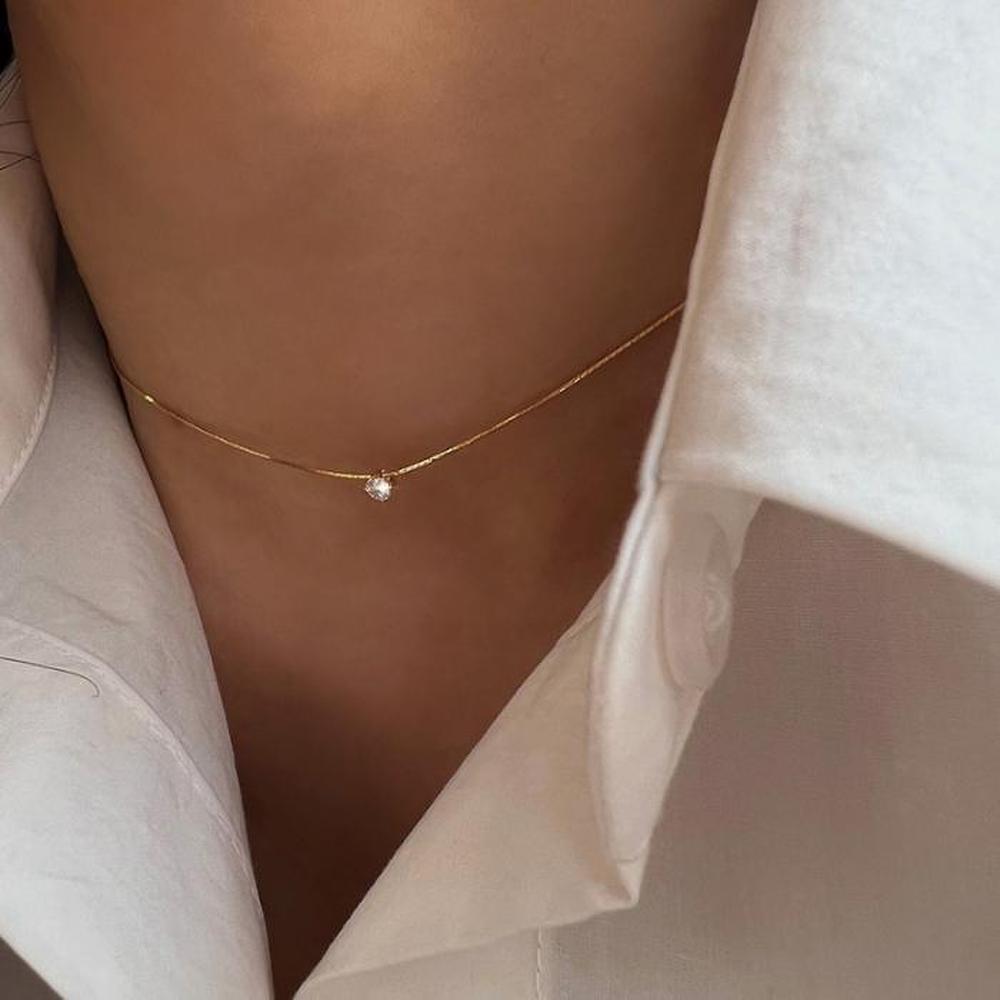 

Silver 925 Silk Line Necklace (9958949) yellow gold