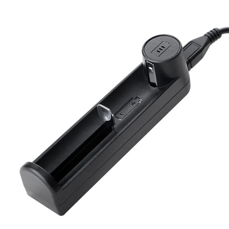 3.7V Smart Charger for Li-ion Batteries Auto-Stop Fully Charged, Fits 26650/18650/21700/16340/14500 For Flashlights E-Cigarettes