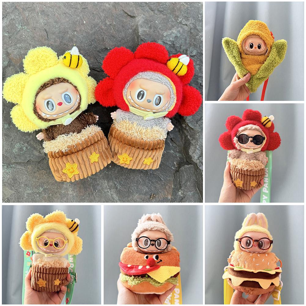 For Labubu Doll Clothes Fashion Clothes Doll Potting Clothes Color Match Bags Dolls Accessories Cute Decoration Little Clothes
