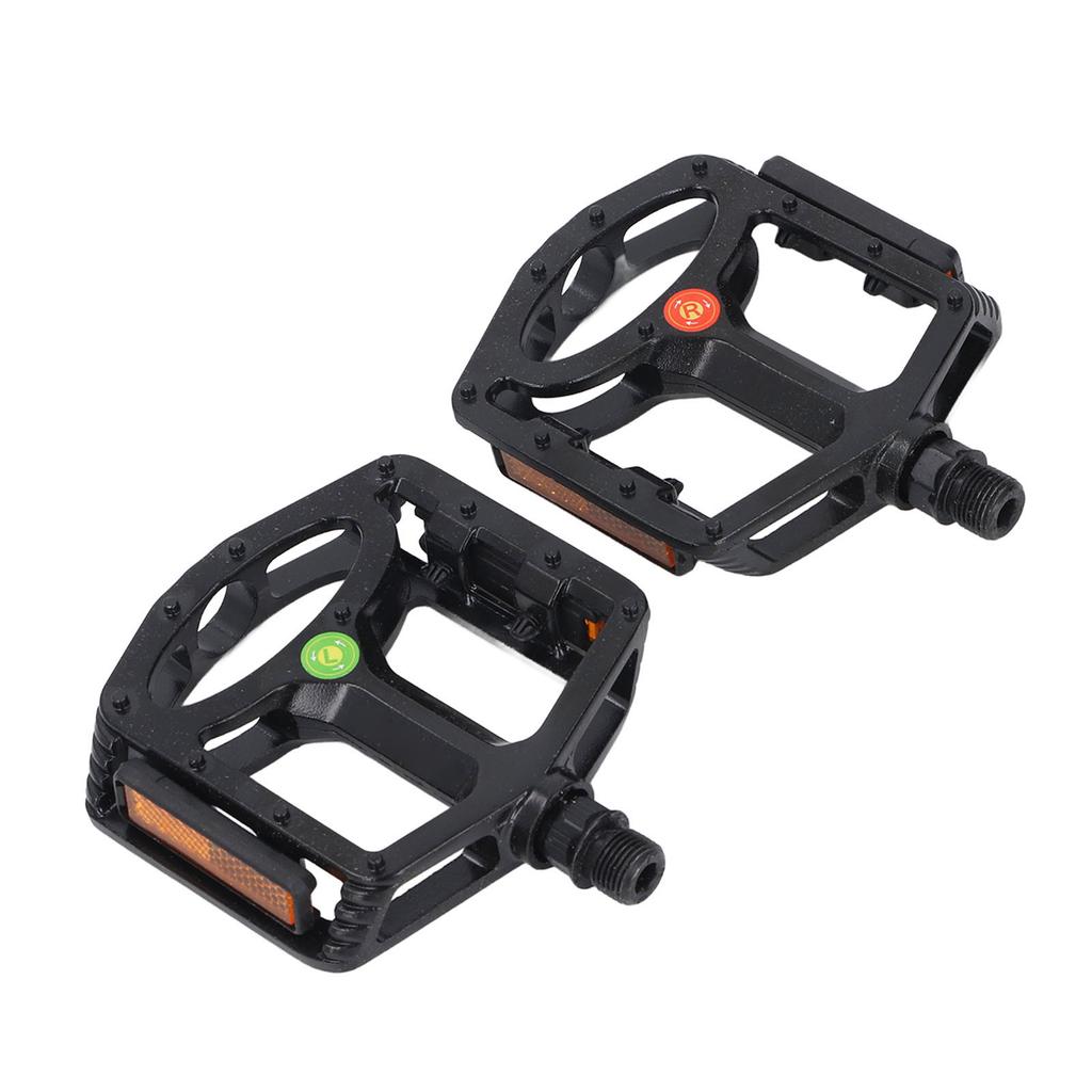 1 Pair Mountain Cycle Pedal Aluminum Alloy Non Slip Stable Flat Platform Pedal Replacement