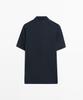 Masimodutti Diamond Pattern Jersey Polo