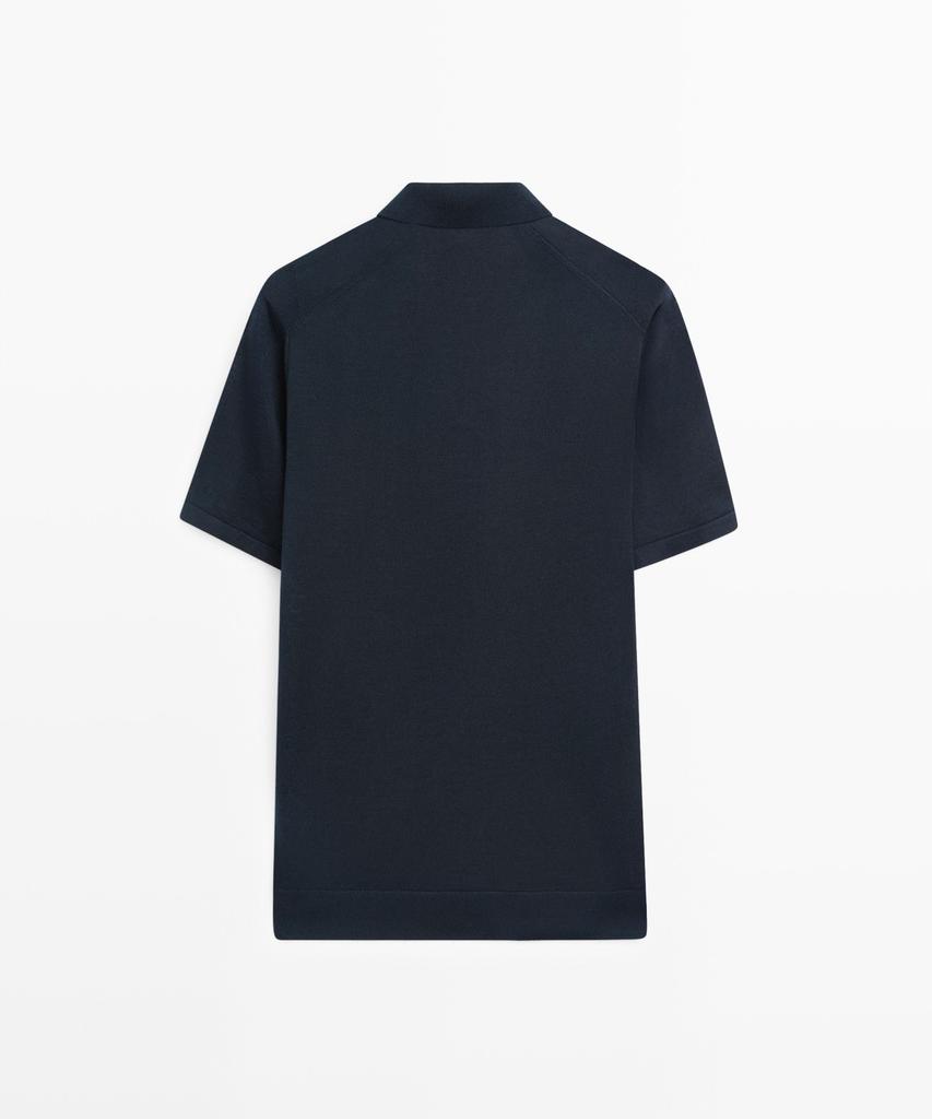 Masimodutti Diamond Pattern Jersey Polo