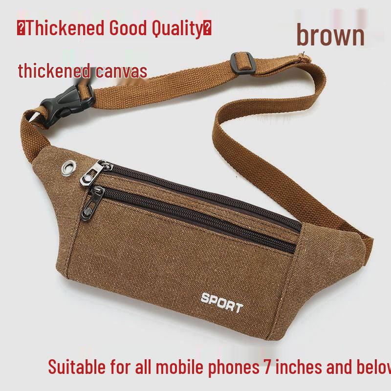 Jundingying Multi-functional Canvas Waist Pouch