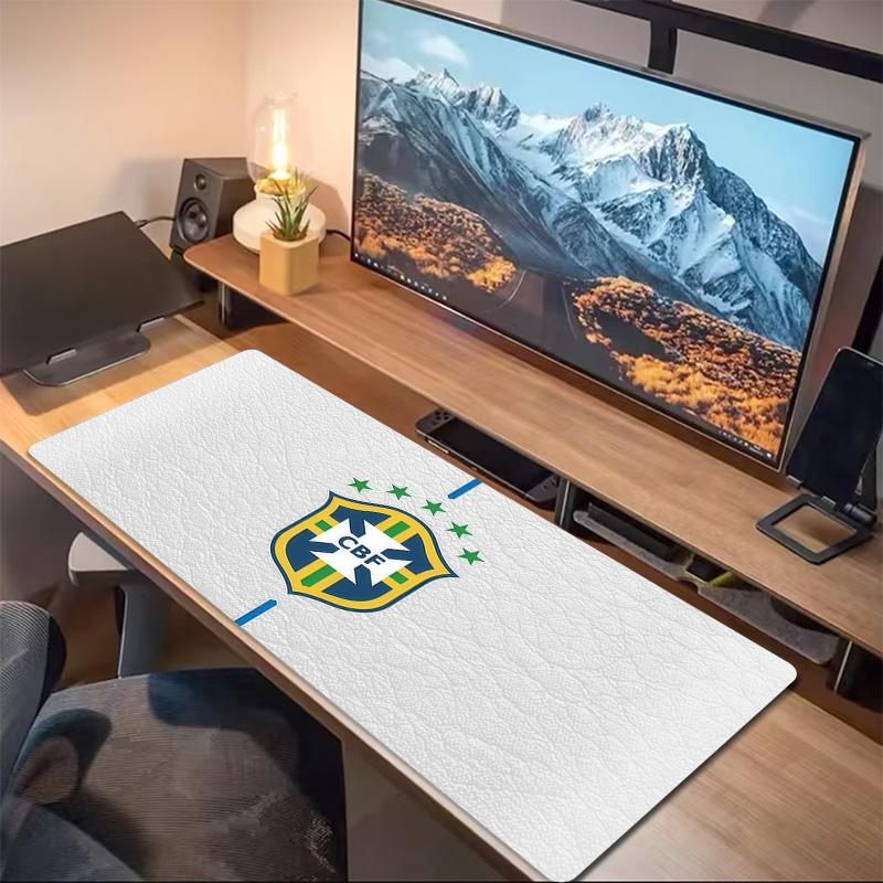 Brazil National Football Team2 Print Cushion Non-slip Laptop Tablet Big Mousepad XXL Mat Mini PC Playmat With Lock edge