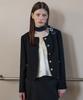 Ttudement [3Colors] Collarless Tweed Jacket