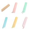 Multifunctional Pen Bag Solid Color Stationery Storage Bag Simple Silicone Pencil Case  Friends