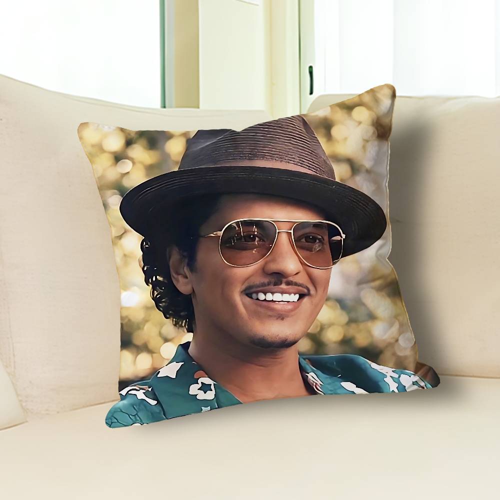 B-Brunos M-Mars Singer Pillow Cases for Bedroom Living Room Sofa Home Decor Polyester Cushion Cover with Zipper