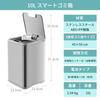 Ninestars Motion Sensor Trash Can, Stainless Steel, IPX3 Waterproof, with Inner Bucket, 10L [Officially Imported from Japan] DZT-10-35SL