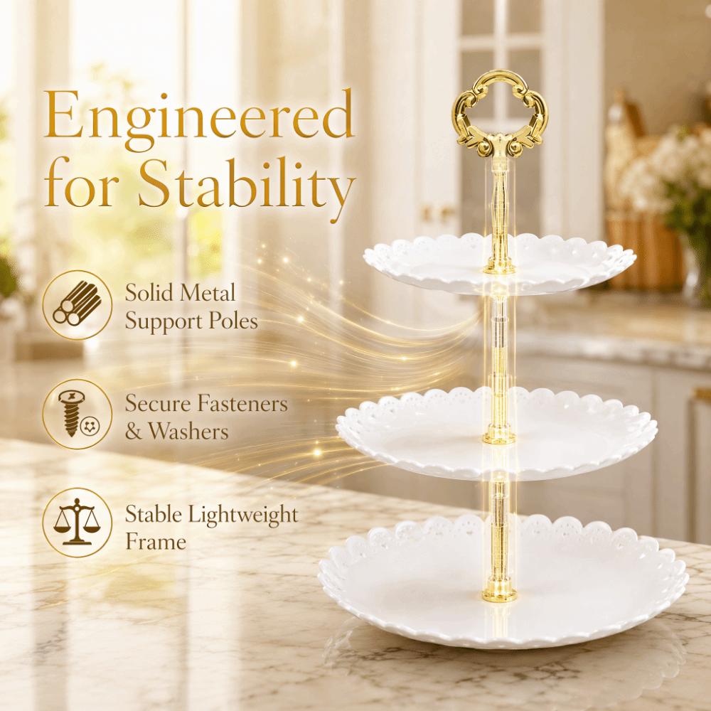 Plastic Fruit Tray Rack Removable Pastry Stand Dessert Plate Stand Pastries Cupcakes Snacks