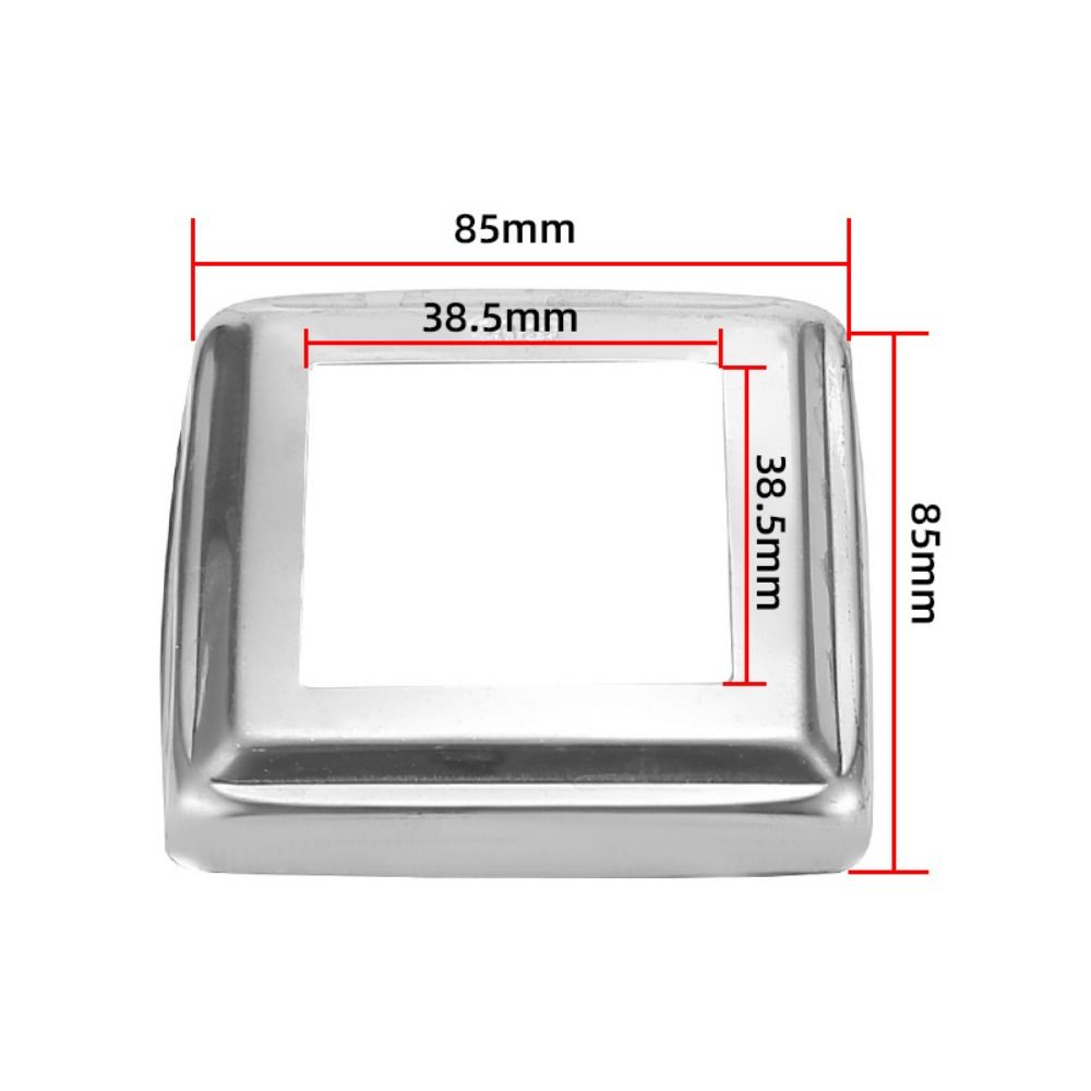 3pcs 304 Stainless Steel Flange Cover Square Guardrail Foot Cover  Staircase Handrail Guardrail
