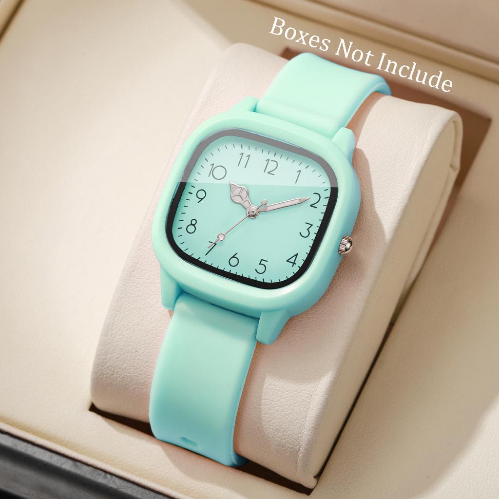Fashion Square Women Quartz Watch Casual Silicone Band Ladies Wristwatch for Girls Clock Relogio Feminino