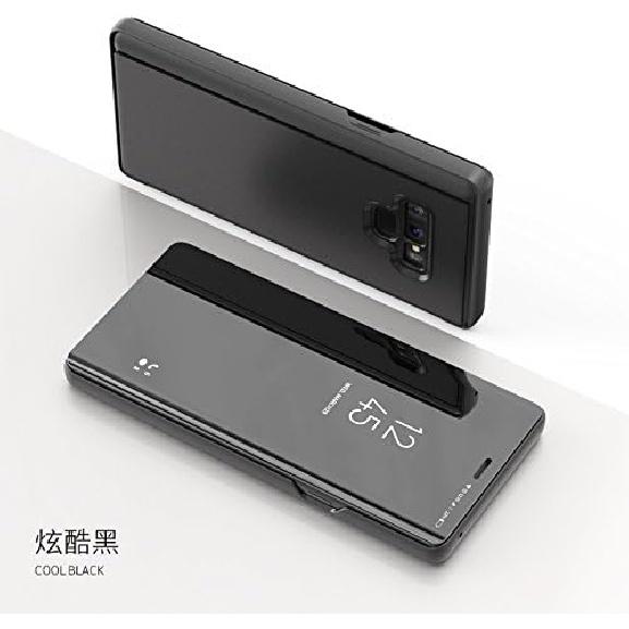 Samsung Note 9 Case, Mirror Design Clear View Flip Bookstyle Luxury Protecter Shell with Kickstand Case Cover for Samsung Galaxy Note 9 (2018). Flip