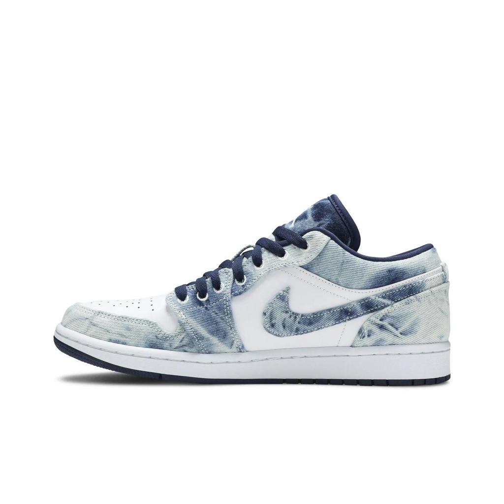 Air Jordan 1 Low SE 'Washed Denim' (Unisex) Gewaschen Blau / Weiß / Blau Vintage Basketballschuhe CZ8455 100