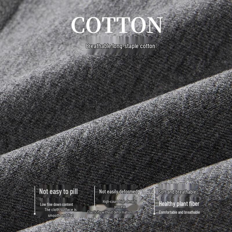 Septwolves Men's Pure Cotton Antibacterial Boxer Briefs 3-Pack