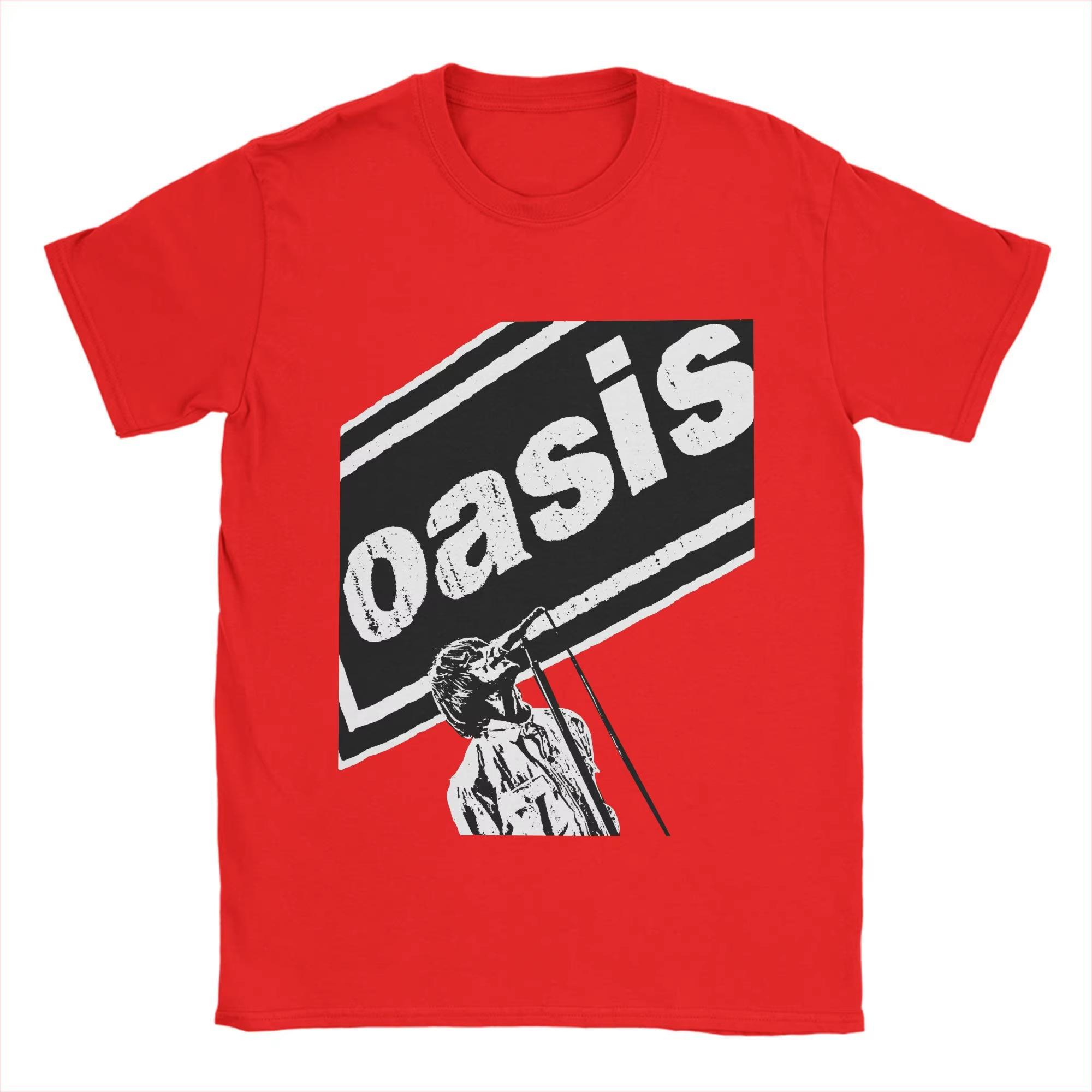 

Unisex T-Shirt Oasis Hipster Cotton Tee Shirt Short Sleeve Rock Band Printed T Shirts O Neck Tops Plus Size Top Clothing M
