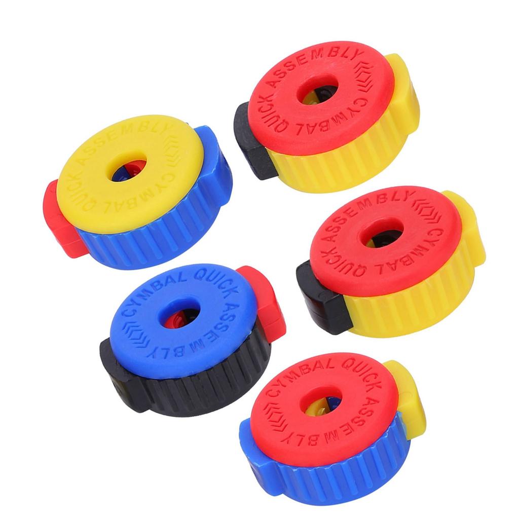 5Pcs Drum Quick Release Nut Cymbal Installation Removal Stand Screw Cap Fixing Buckle