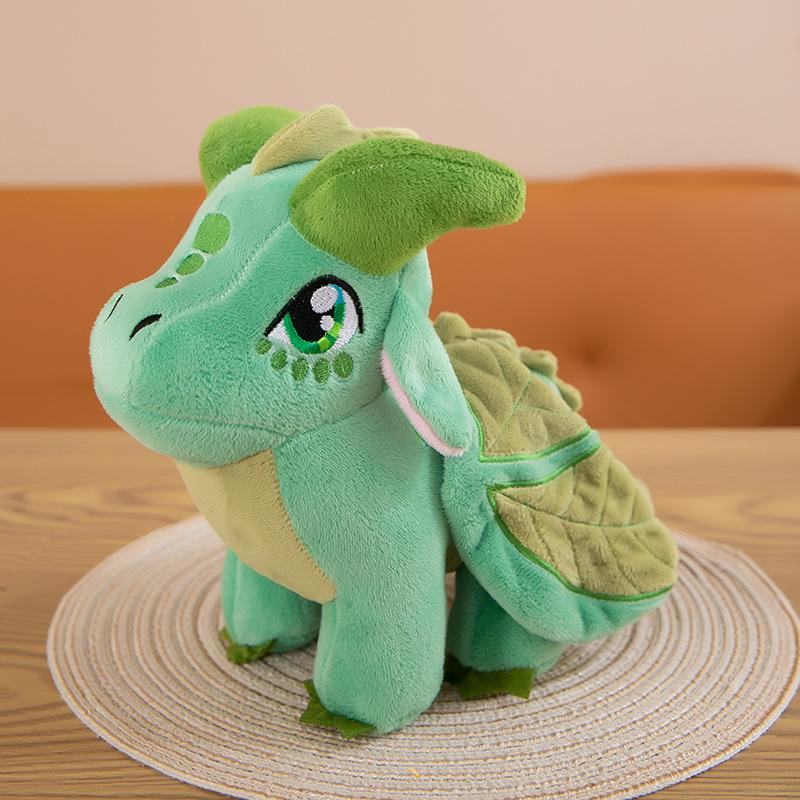 New Style Kawaii  Wings of Fire Dragon Colorful Big-eyed Dragon Fire Winged Dragon Plush Toy Doll Boy Gift Christmas Gift 30cm