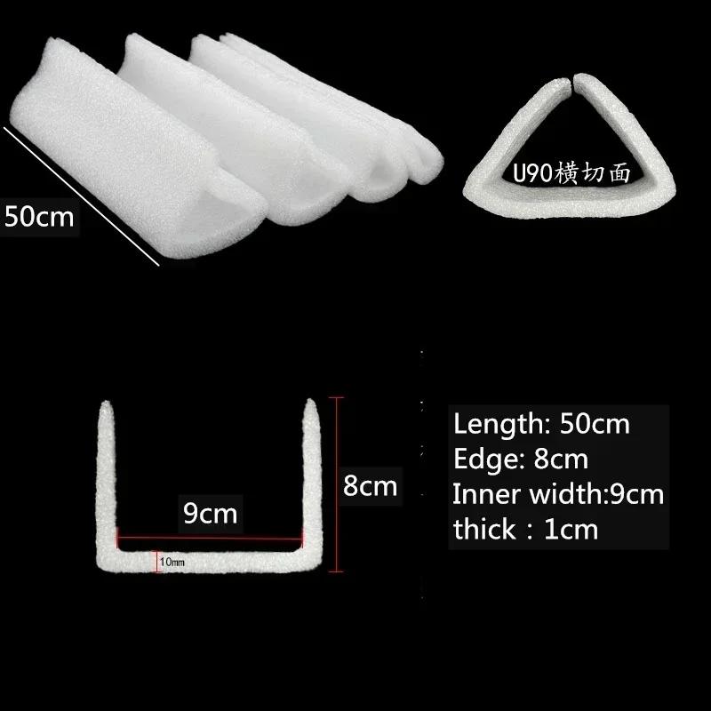U-Form Perlschaum Schutzecke Tür Fenster Bilderrahmen Gerade Stange Kante Ecke Kollisionsschutz Hülle Weißer Kunststoff Schaumstoff