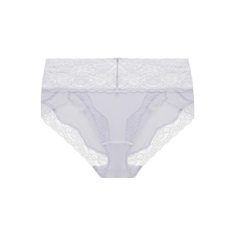 Wacoal WP5619 Seamless Mid-Waist Lace Cotton Briefs