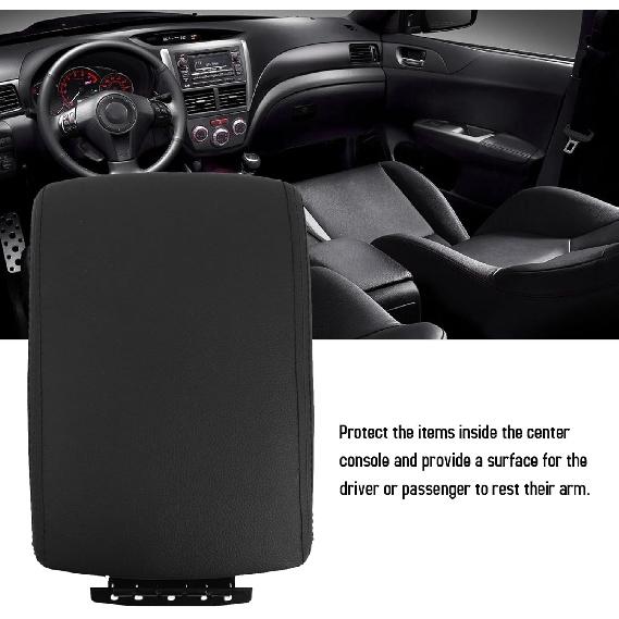 

Shkalacar Auto Center Console Lid Replacement for Subaru Impreza WRX GT 2009-2014, 92114FG000JC, Leather Car Center Console Cover Replacement