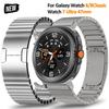 Edelstahl Gliederarmband für Samsung Galaxy Watch 8 40mm 44mm 8Classic Armband ohne Lücken für GALAXY ULTRA 47MM Armband Zubehör