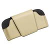 Porta Occhiali da Sole per Parasole Auto - Porta Occhiali Magnetico in Pelle e Porta Carte - Accessori per Parasole Auto