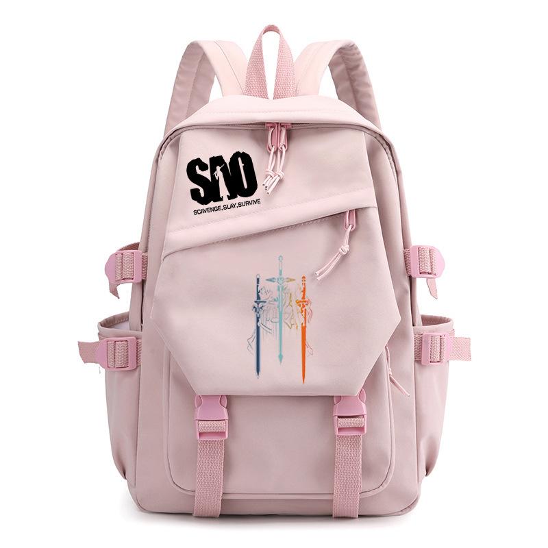 Personality Surrounding Trends Backpack Junior High School Students Primary School Students Campus Leisure Simple Large-Capacity Schoolbag