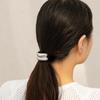 Personalized Metal Smooth Elastic Hair Band Female, Versatile Cold Wind Geometric Square Headdress Hair Accessories