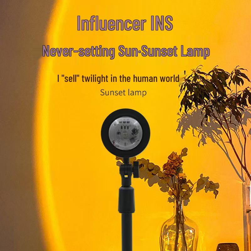 Cross-border Sunset Projection Lamp: Atmosphere and Twilight Fill Light for Photos and Nighttime Ambience