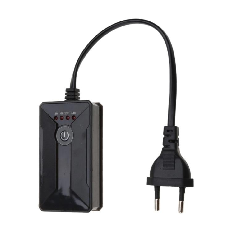 

Mechanical Timer For Indoor Appliances 3H 6H 12H 24H Auto Switching 110 220V Input 100W Load Rating чорний