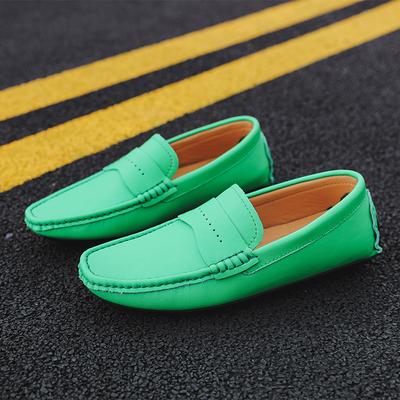 Echtes Leder Herren Fahrschuhe Frühling Sommer Slipper Slip-on Business Casual Schuhe Klassische Mokassins Atmungsaktive Boot Flats