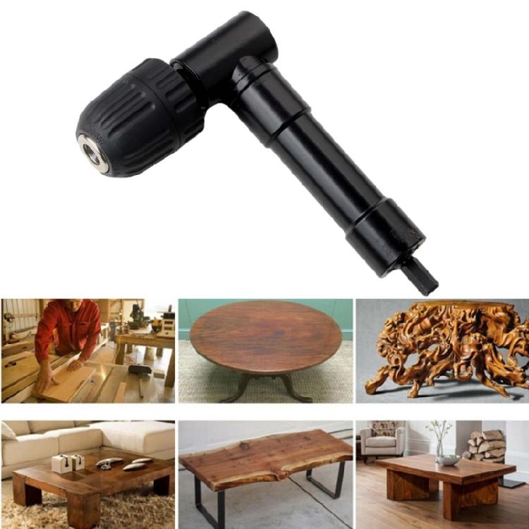 90 Degree Black Electric Drill Corner Clamp for Narrow Space Drilling Conversion