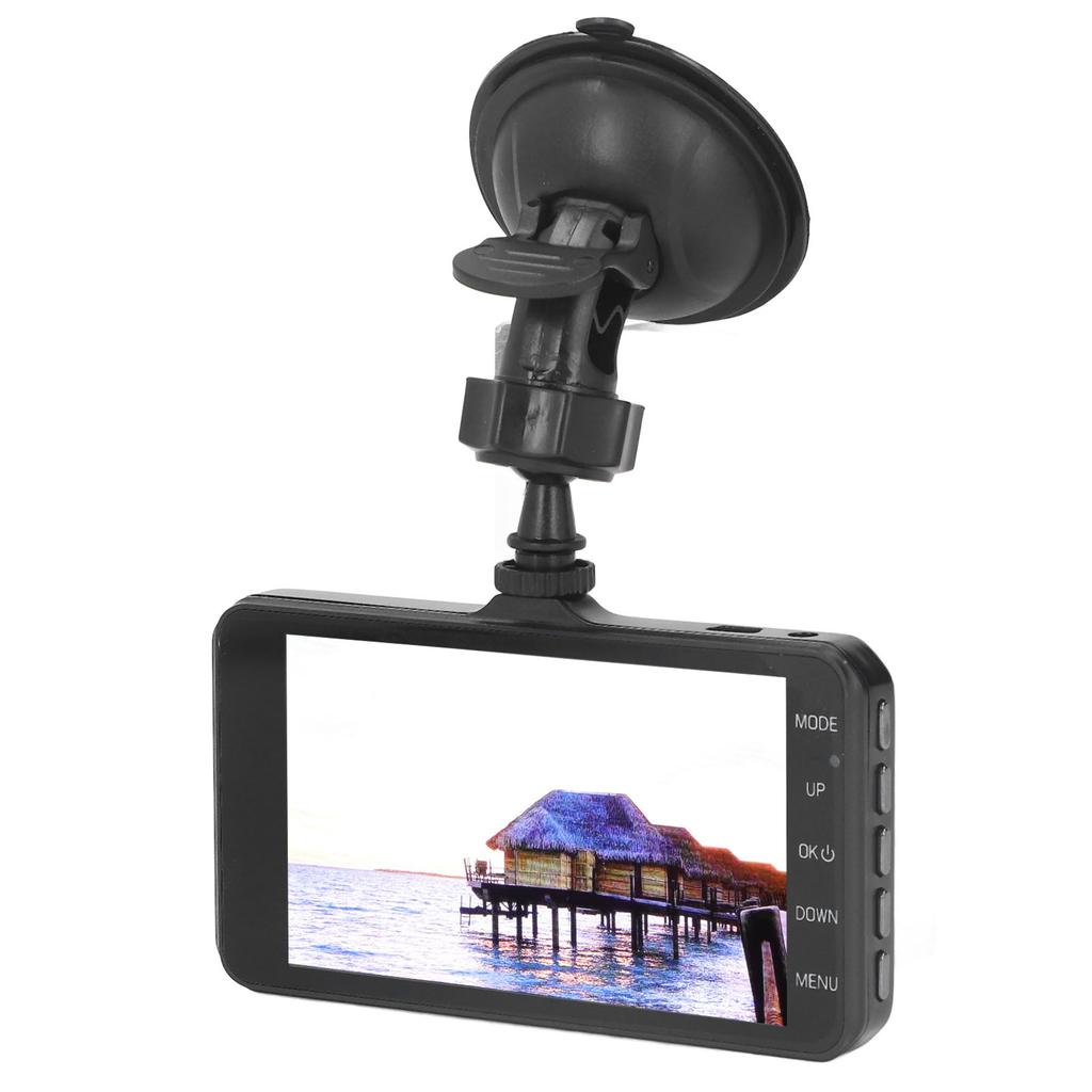4 Inches Touch Screen Car DVR 1080P HD Night Vision Dual Lens Dash Cam 170 Degree Wide Angle Car