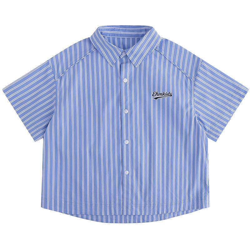 Boy s Short-Sleeve Striped Shirt 140