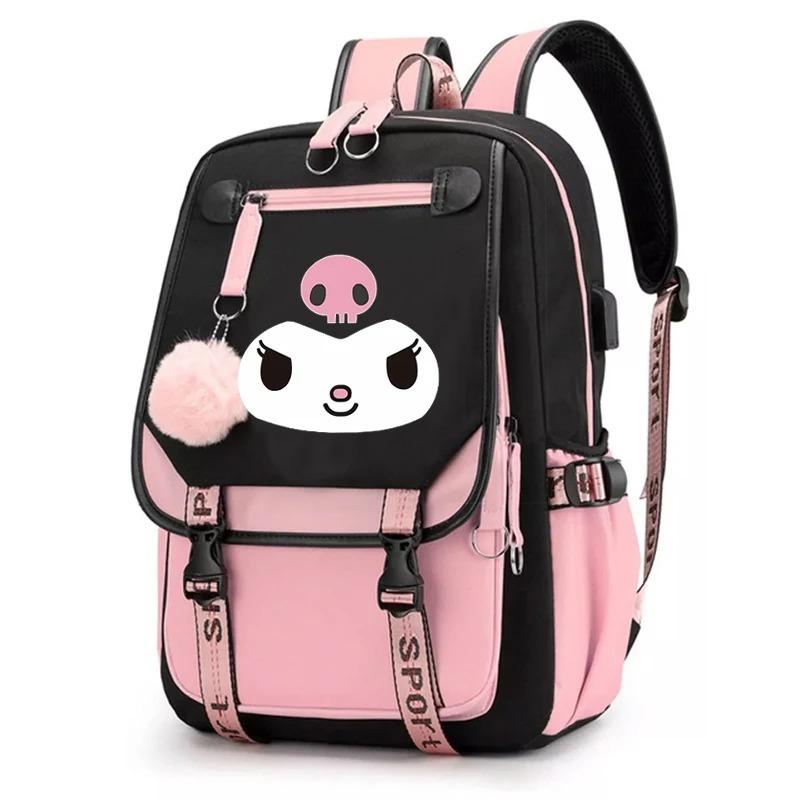 Cartoon Printed Children S Schoolbag Contrasting Color Neutral Primary And Secondary School Student Spine Backpack