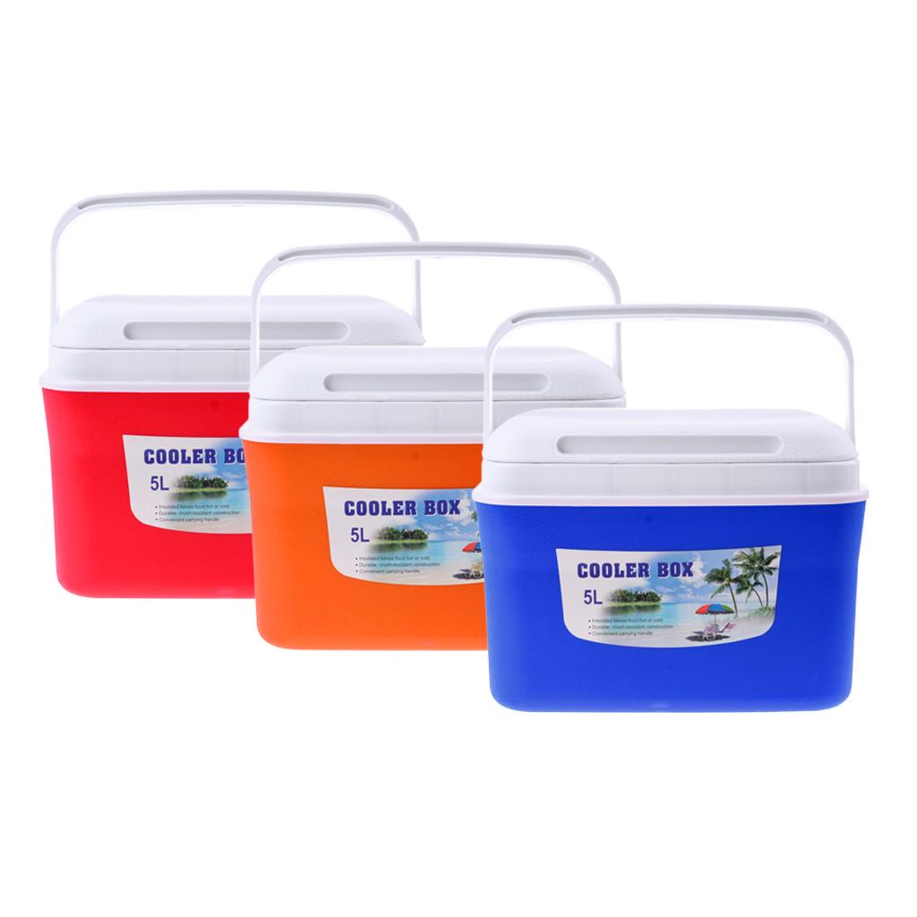 5L/13L Lightweight Food Cooler with Handle for Camping Picnic BBQ