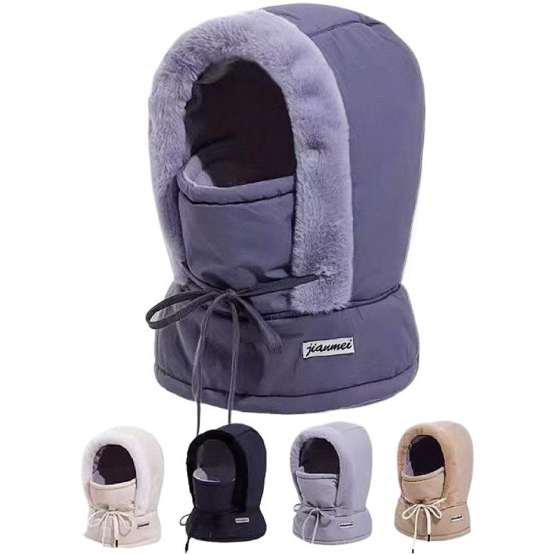 Unisex Fleece-Lined Windproof Balaclava Scarf for Cold Weather