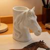 Portapenne a Testa di Cavallo Stampato in 3D Organizzatore da Scrivania Pratico per Matite Pennarelli Decorazione Creativa per Ufficio Casa Regalo Unico per Studenti